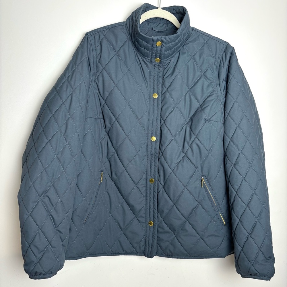 L.L. Bean Cozy Quilted Jacket size 1X Plus